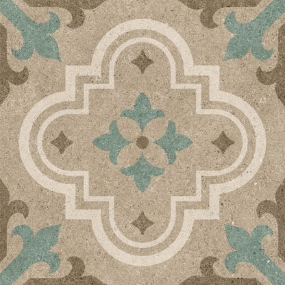 Vintage Sage Quatrefoil Tile Sticker