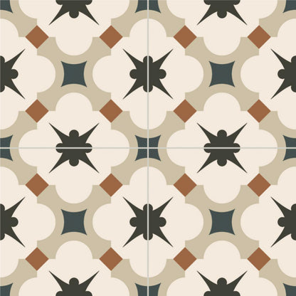 Olive Cross Mosaic Tile Sticker