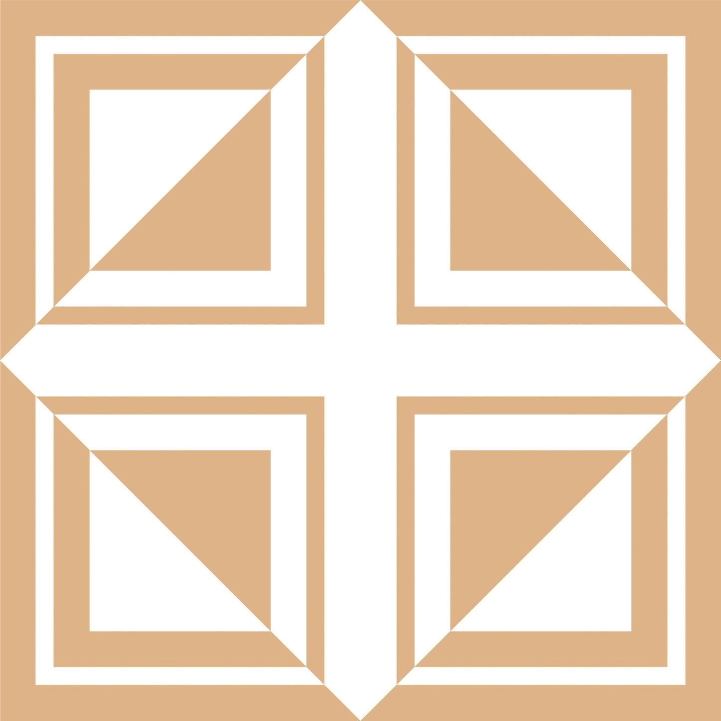Minimalist Geometric Mosaic Tile Sticker