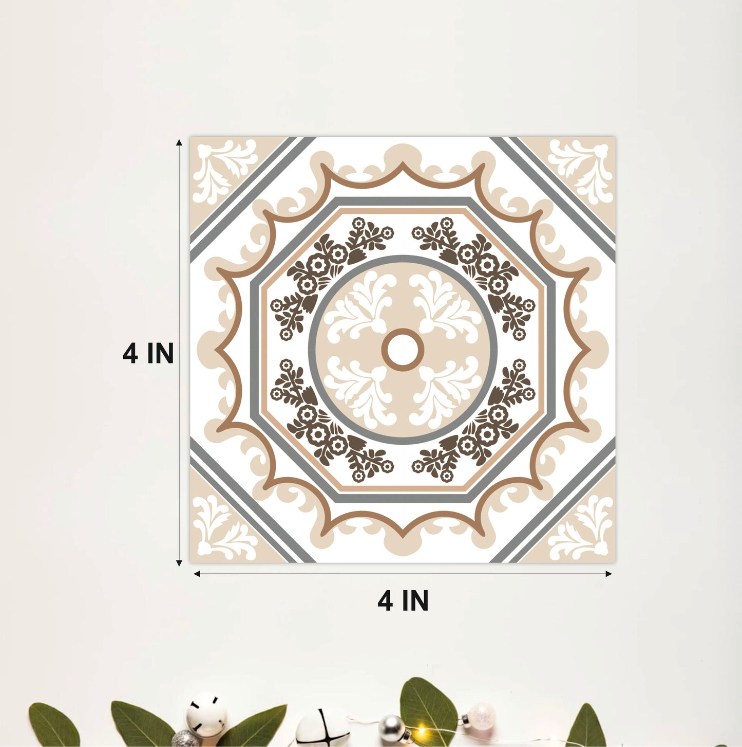 Vintage Medallion Mosaic Tile Sticker