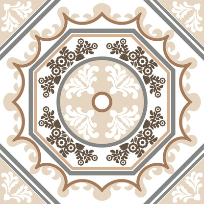 Vintage Medallion Mosaic Tile Sticker
