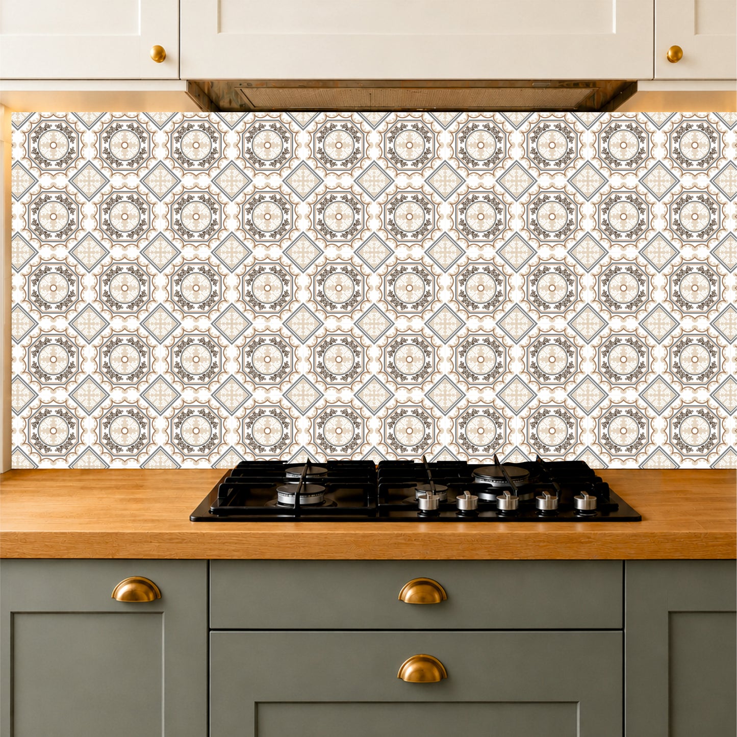 Vintage Medallion Mosaic Tile Sticker