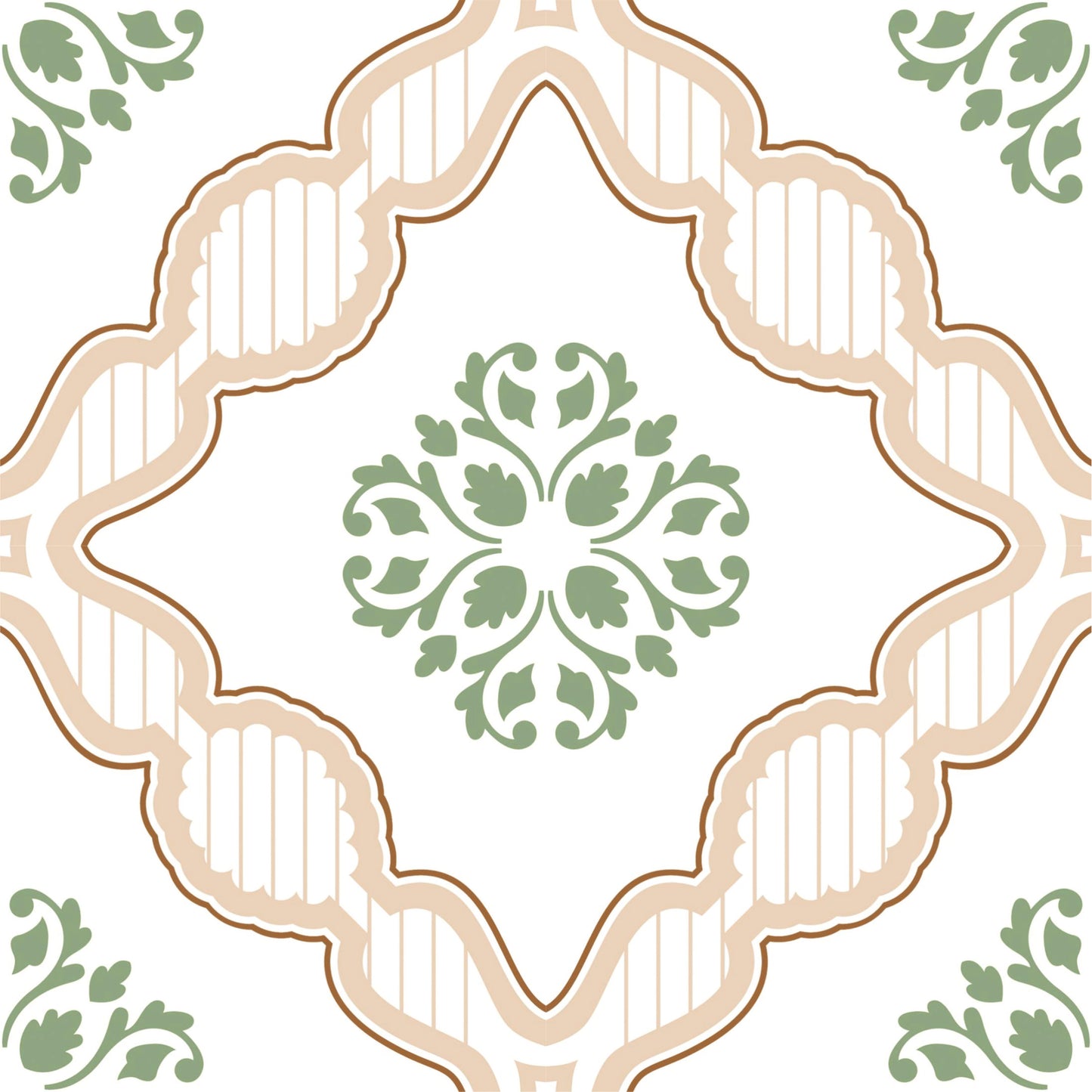 Mediterranean Sage Mosaic Tile Sticker