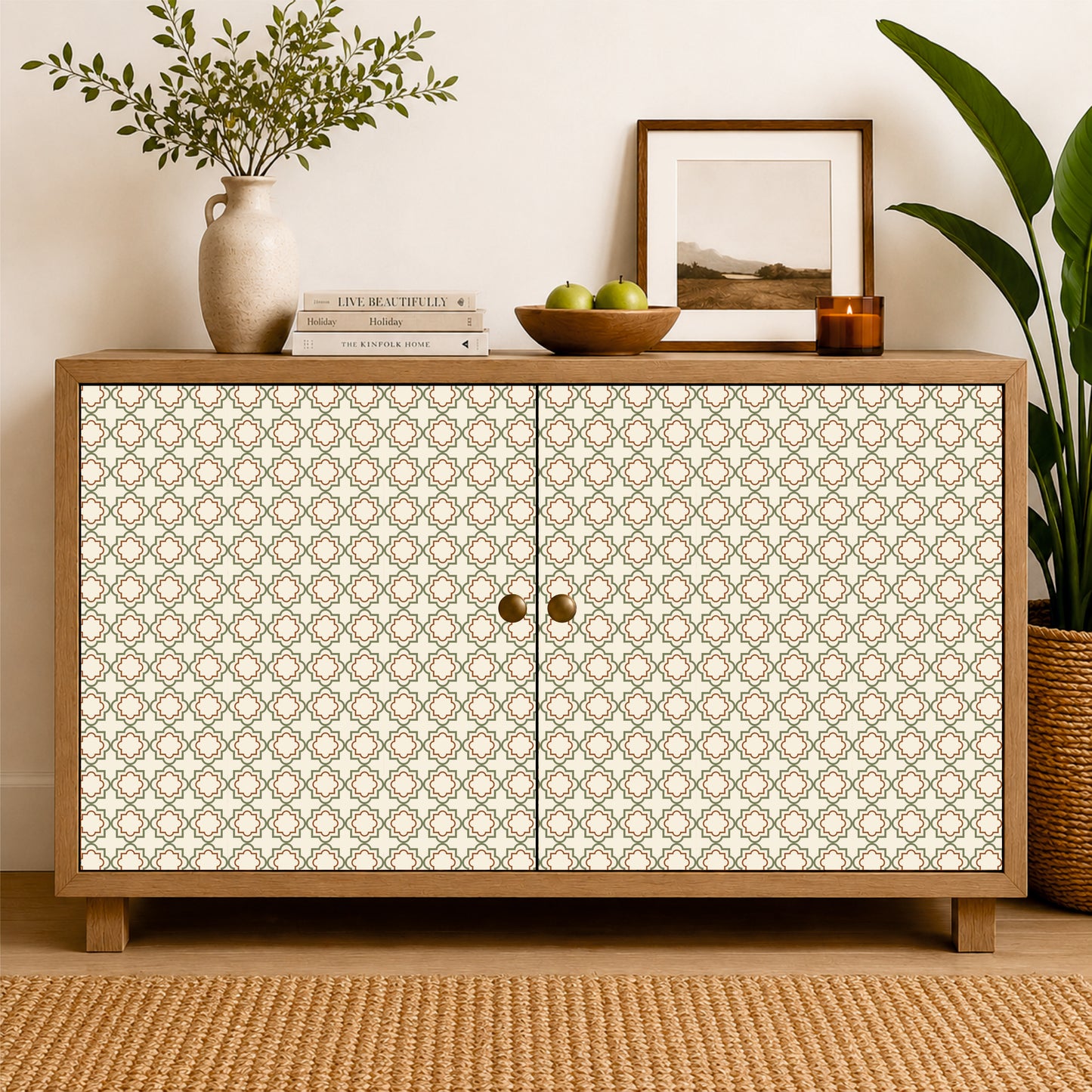 Mediterranean Micro Lattice Tile Sticker