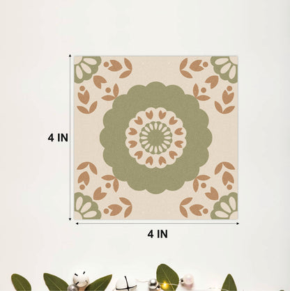 Olive Medallion Mosaic Tile Sticker