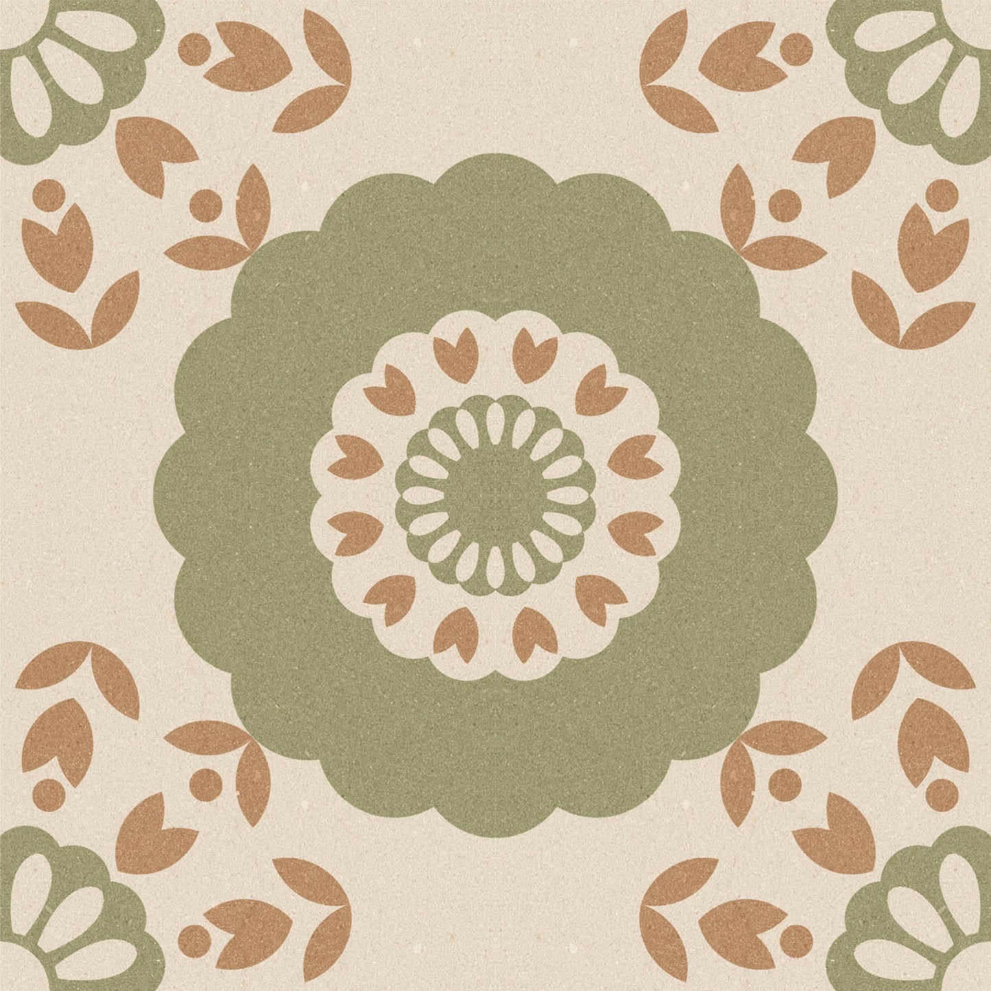 Olive Medallion Mosaic Tile Sticker