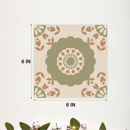Olive Medallion Mosaic Tile Sticker