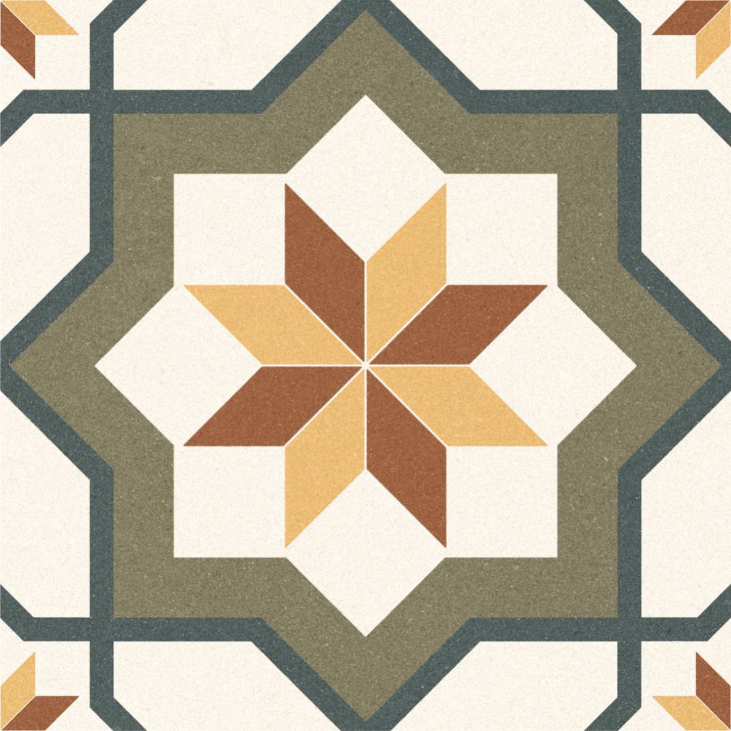 Mediterranean Star Mosaic Tile Sticker