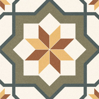 Mediterranean Star Mosaic Tile Sticker