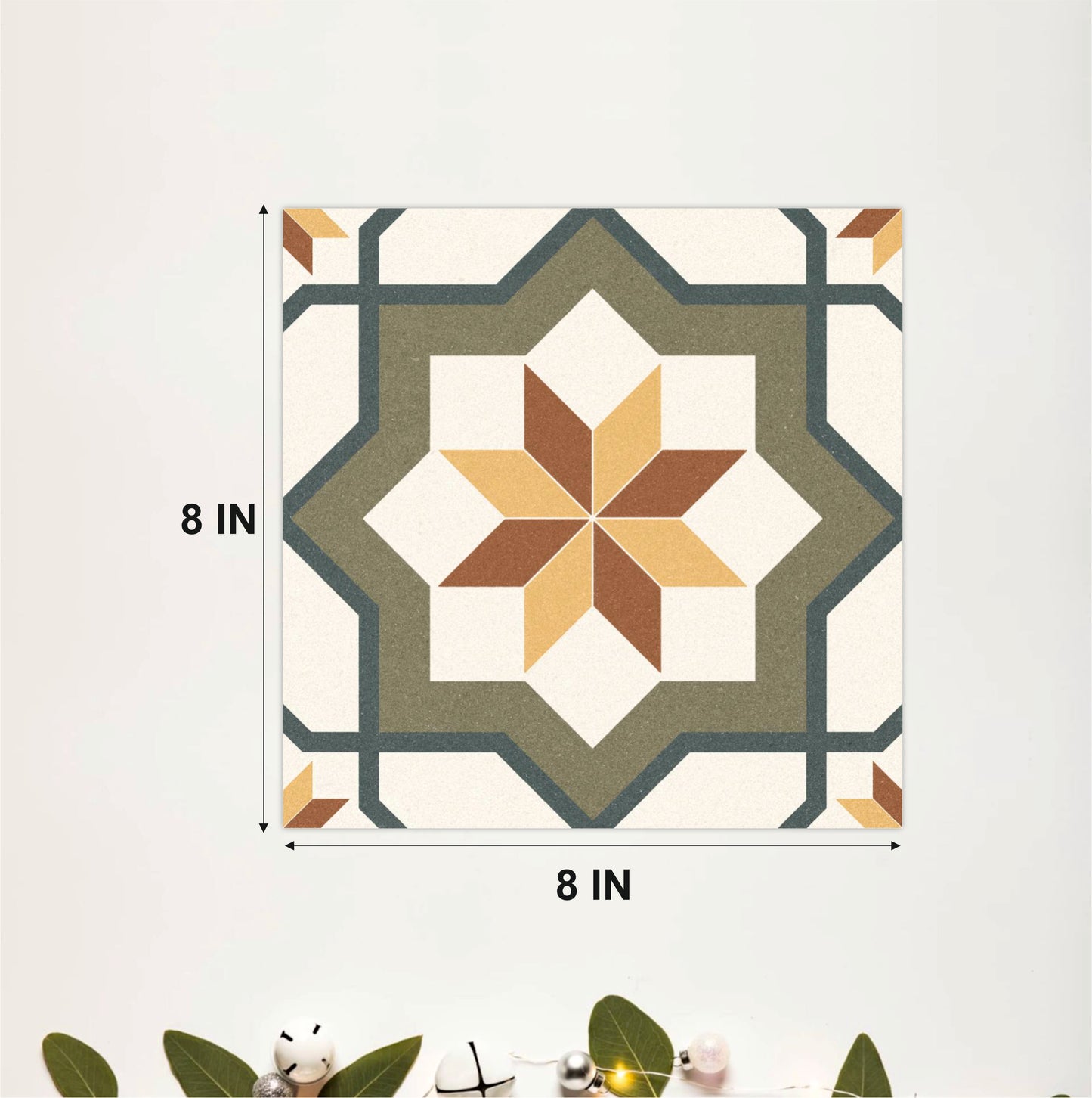 Mediterranean Star Mosaic Tile Sticker