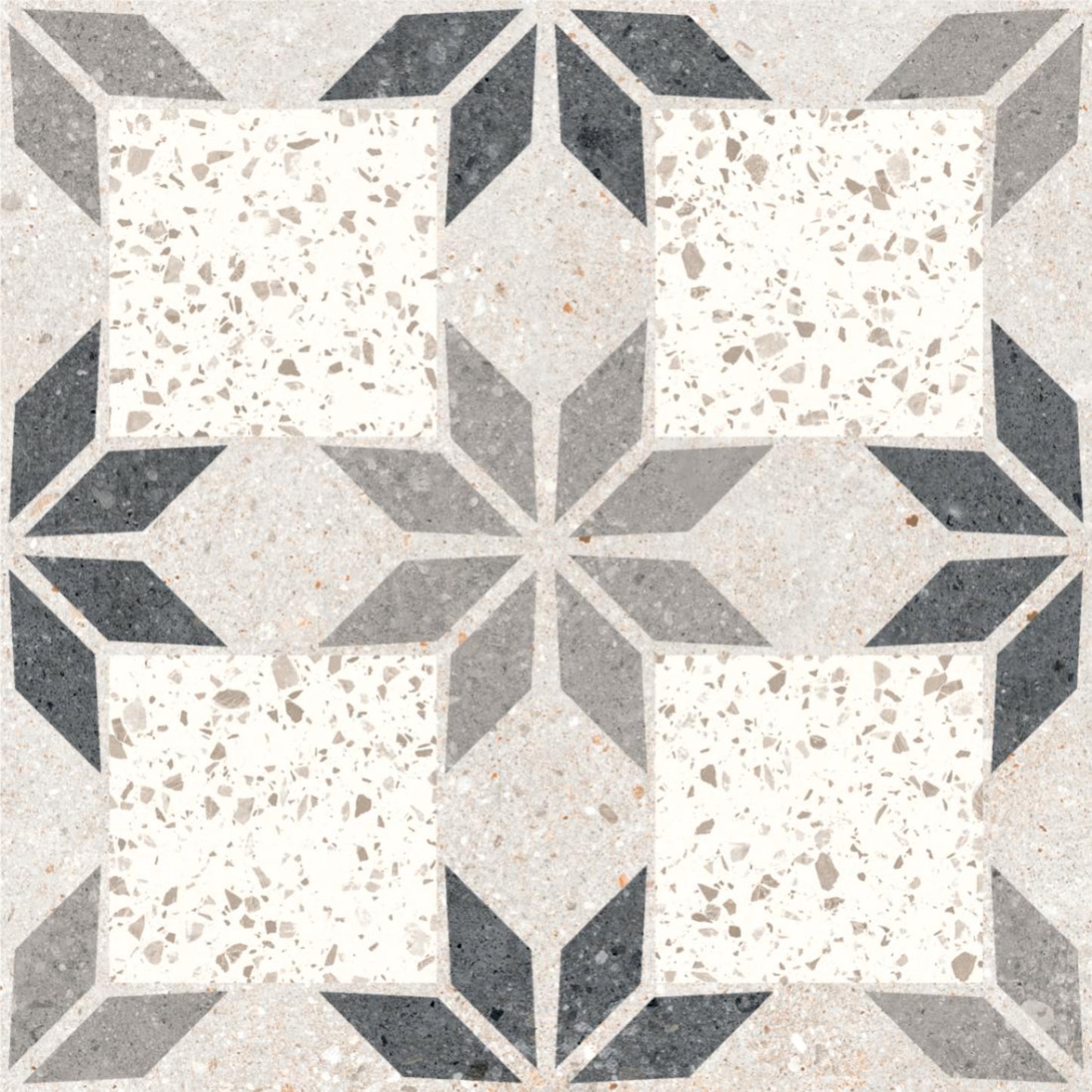 Grey Geometric Terrazzo Tile Sticker