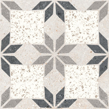 Grey Geometric Terrazzo Tile Sticker