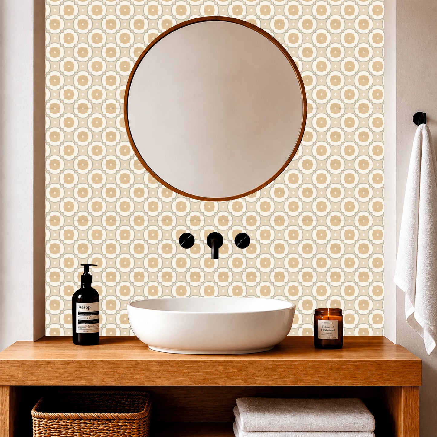 Contemporary Geometric Mosaic Tile Sticker