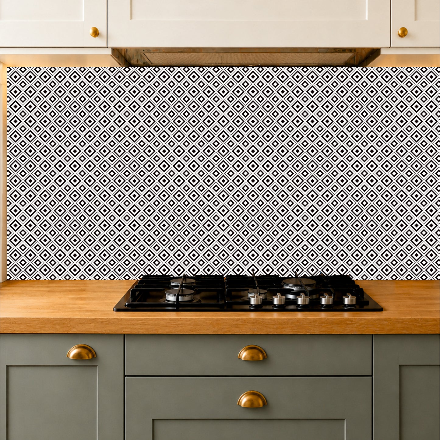 Royal Damask Floral Peel & Stick Tile Sticker
