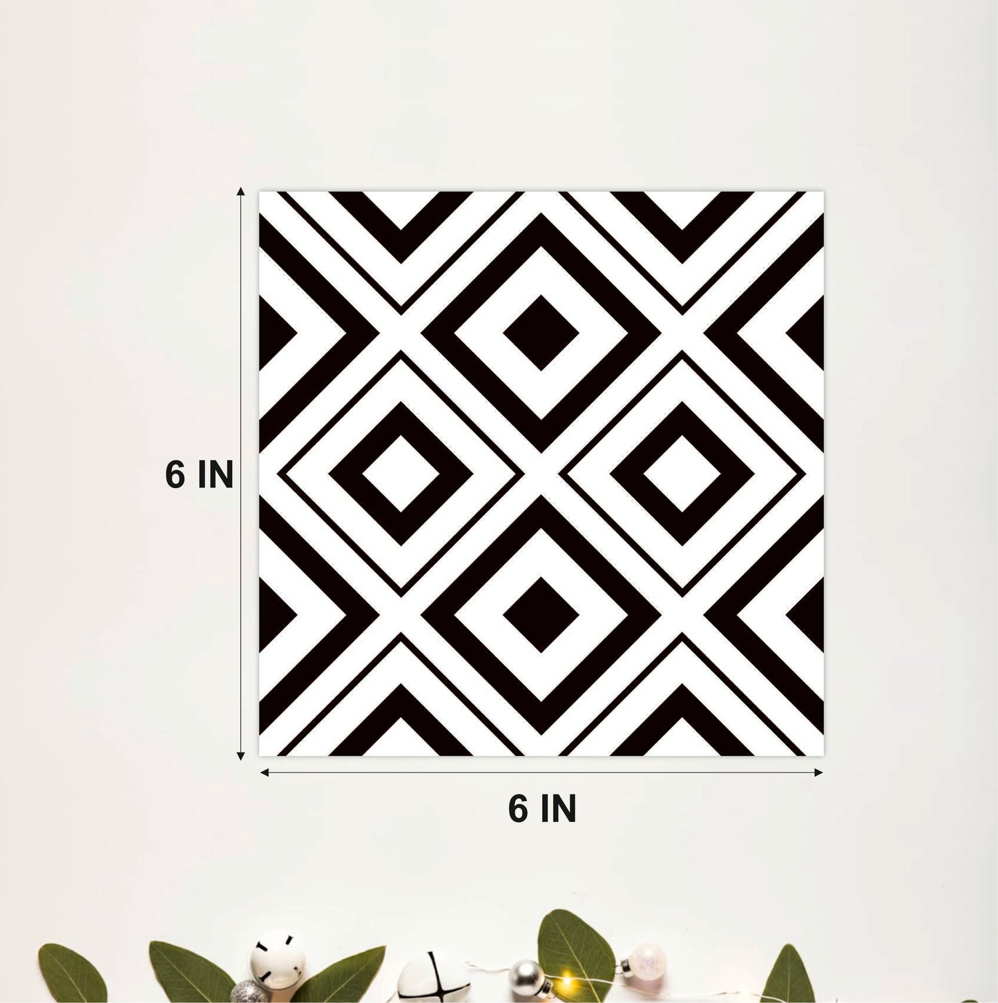 Royal Damask Floral Peel & Stick Tile Sticker