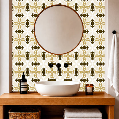 Sage & Sand Floral Tile Sticker