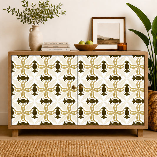 Sage & Sand Floral Tile Sticker