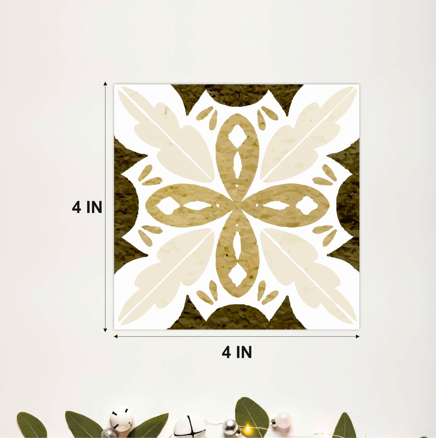 Sage & Sand Floral Tile Sticker