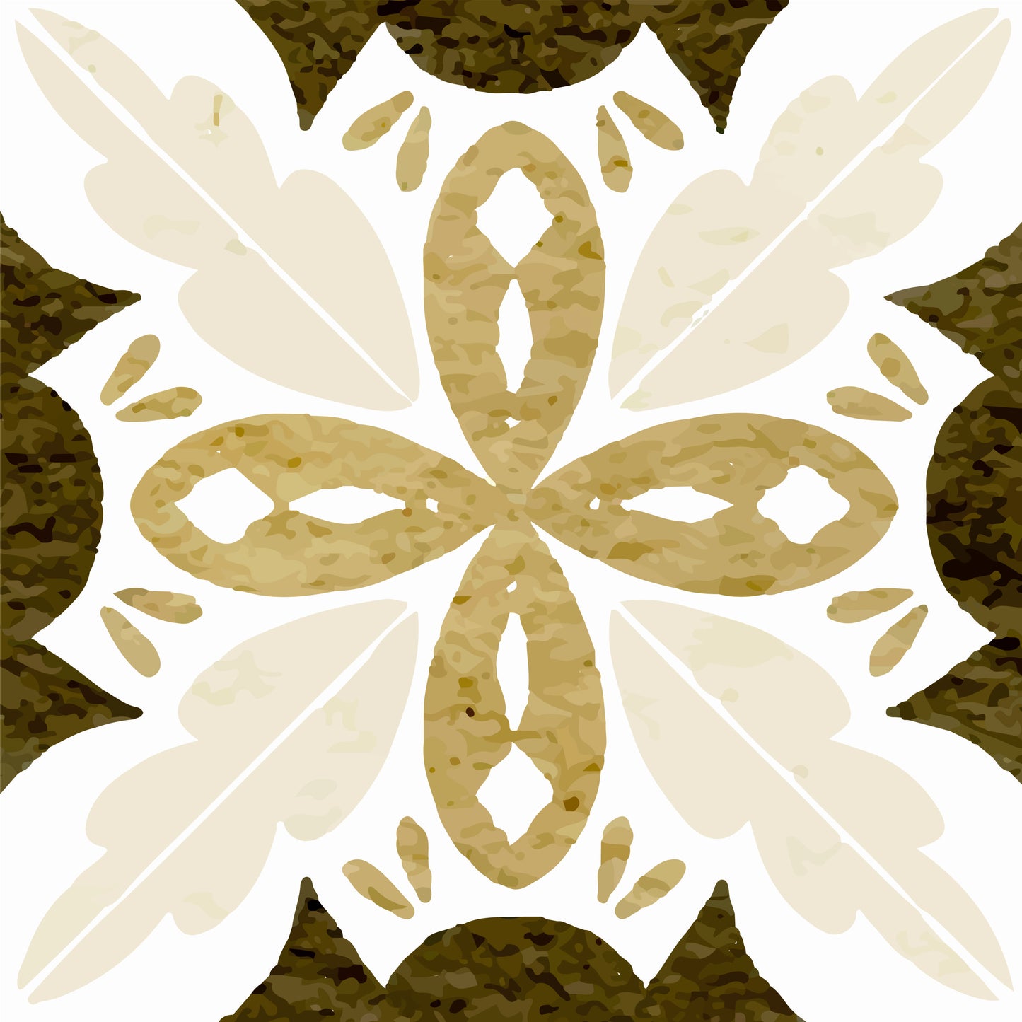 Sage & Sand Floral Tile Sticker