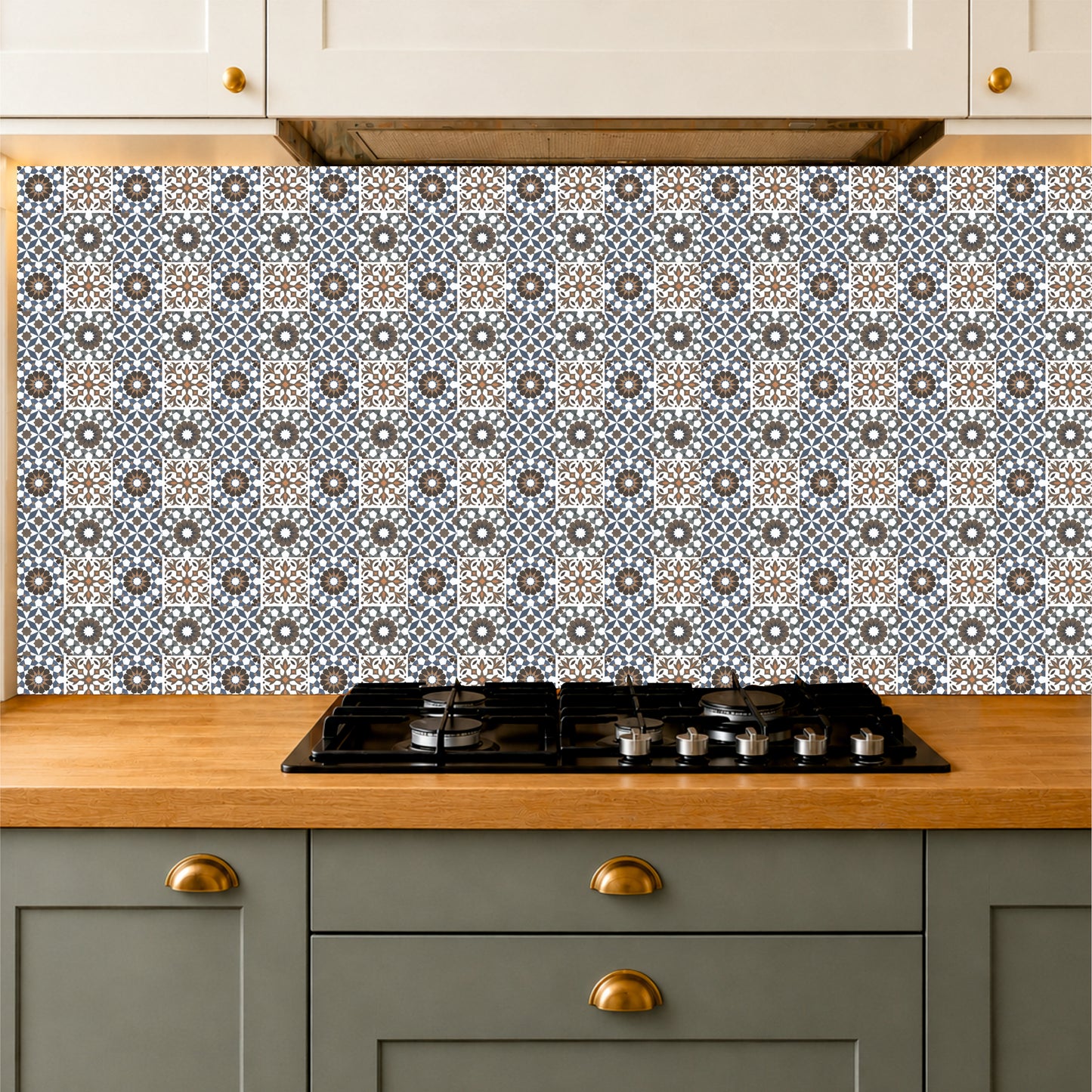 Mediterranean Geometric Patchwork Tile Sticker
