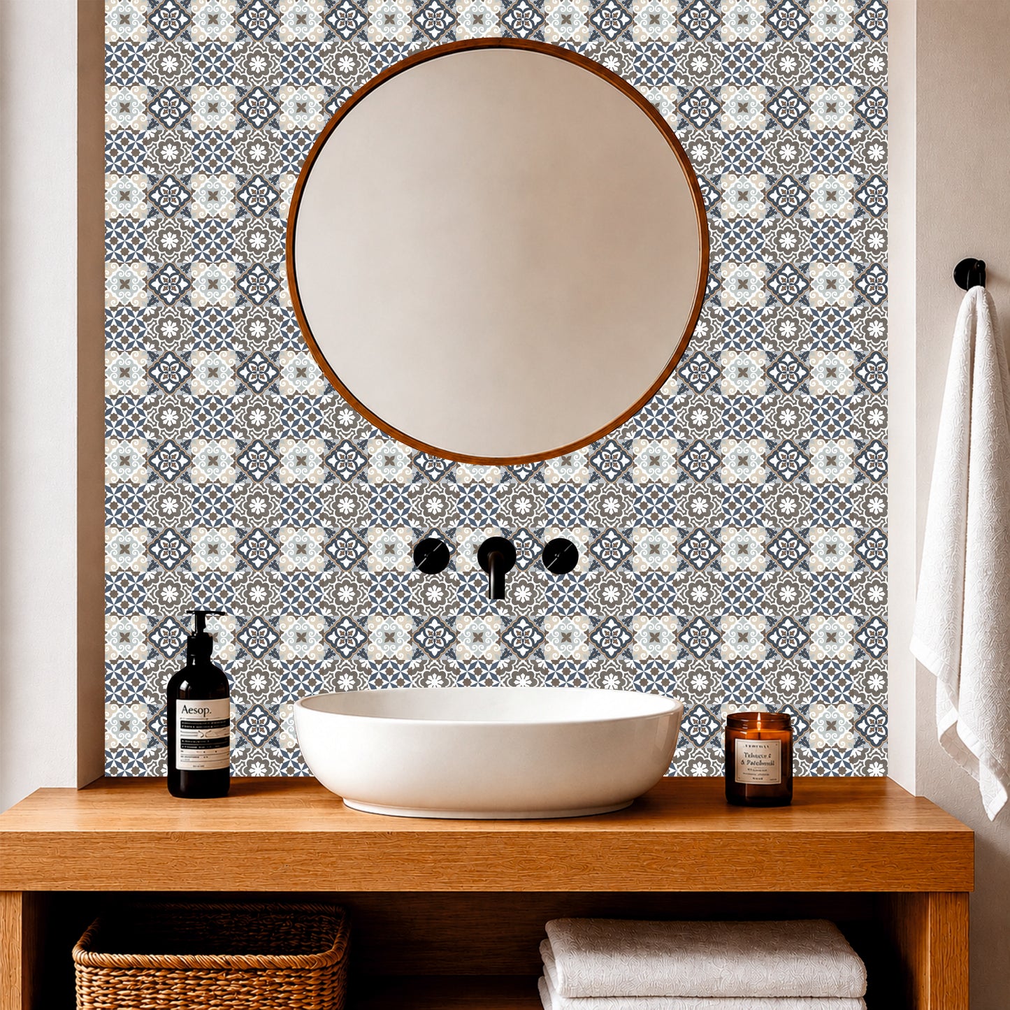 Mediterranean Patchwork Tile Sticker