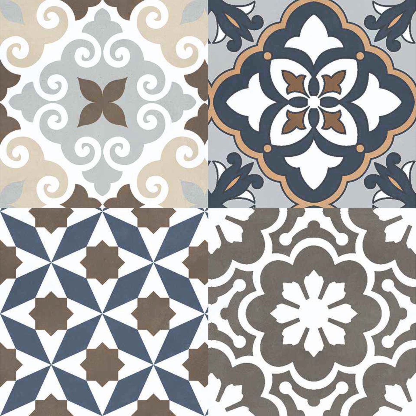Mediterranean Patchwork Tile Sticker