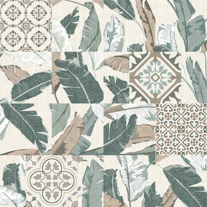 Coastal Botanical Patchwork Tile Sticker