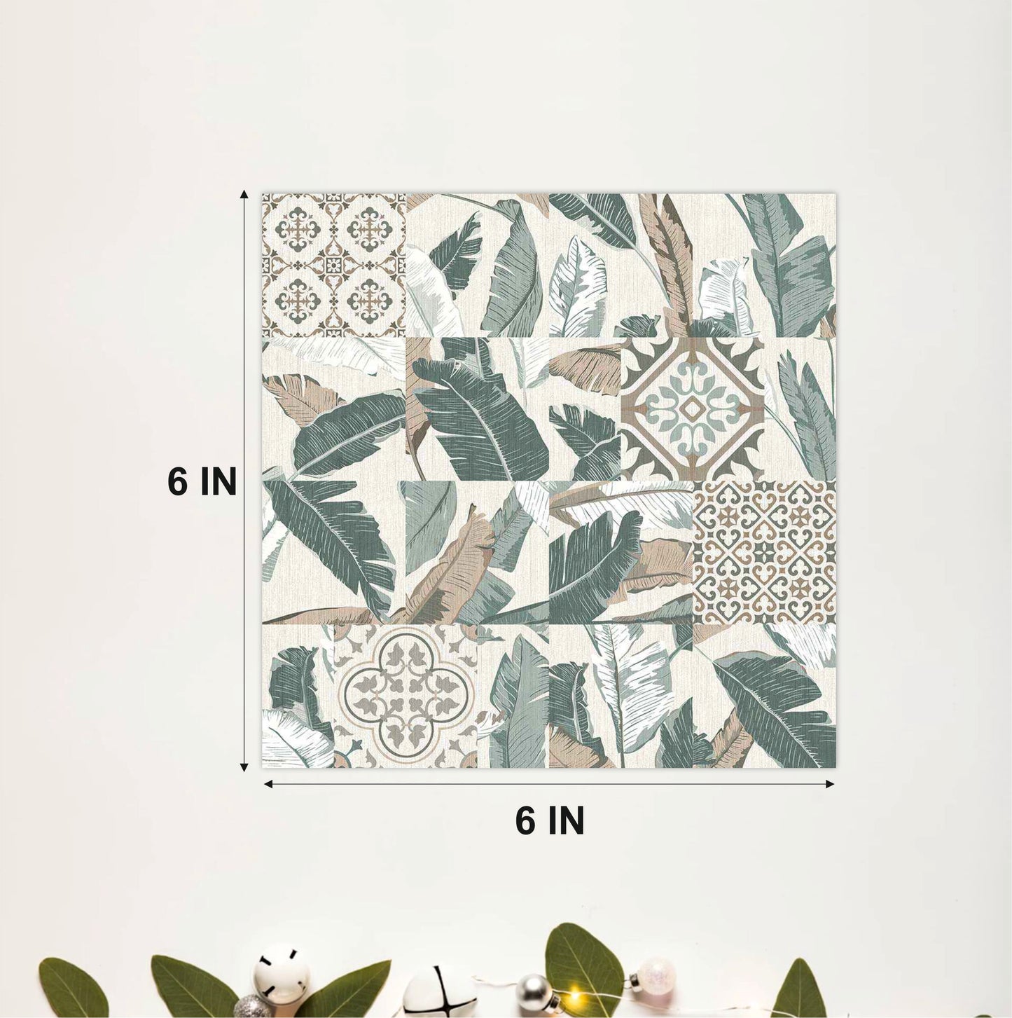 Coastal Botanical Patchwork Tile Sticker