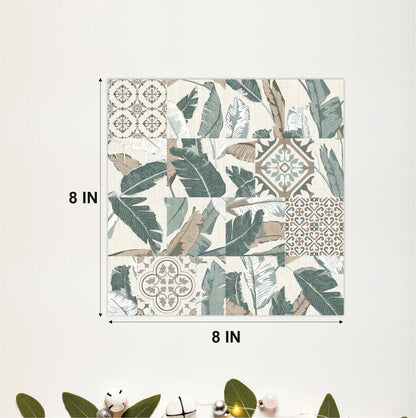 Coastal Botanical Patchwork Tile Sticker