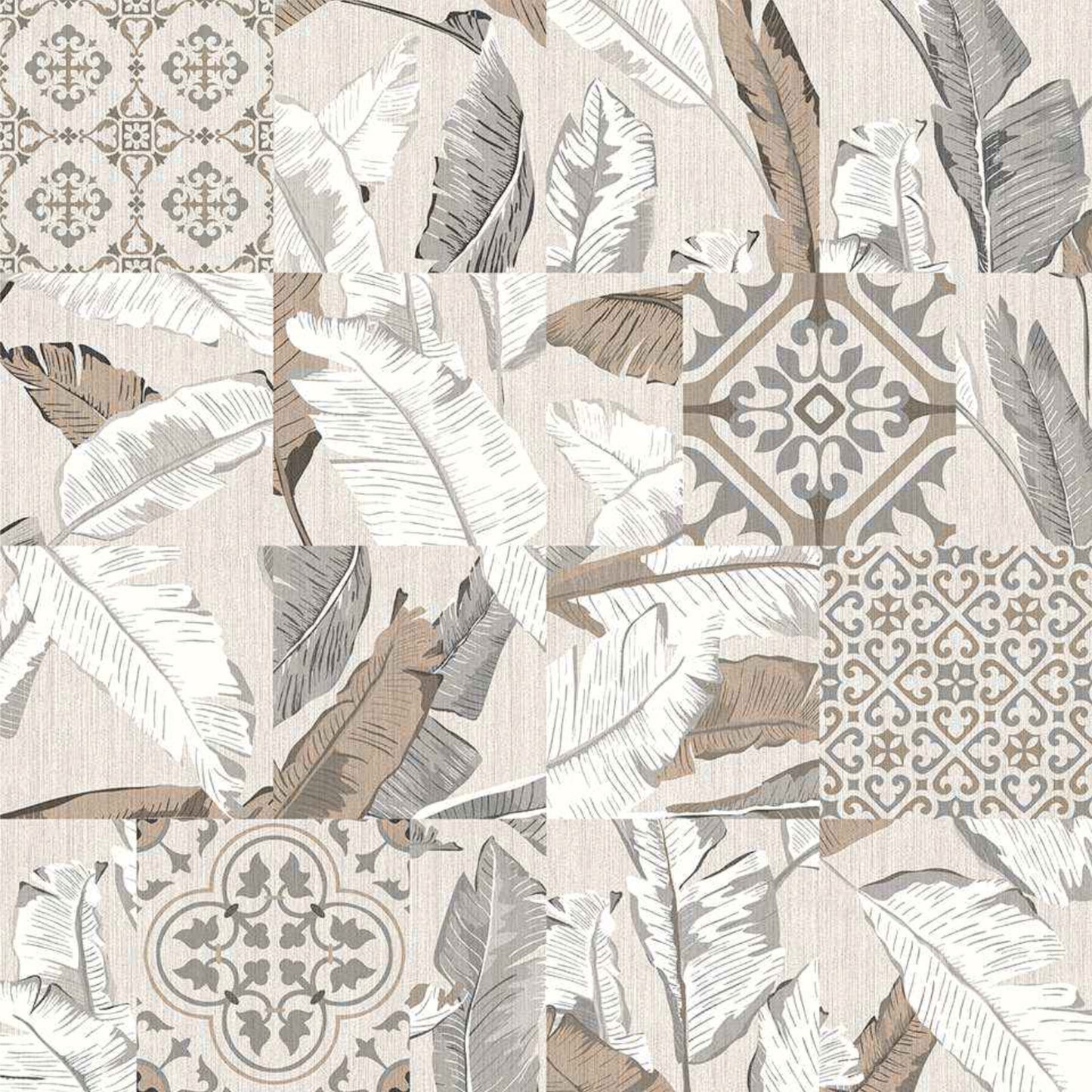 Heritage Botanical Patchwork Tile Sticker