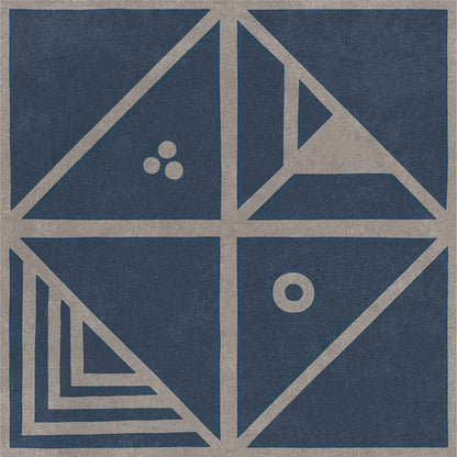 Contemporary Navy Mosaic Tile Sticker