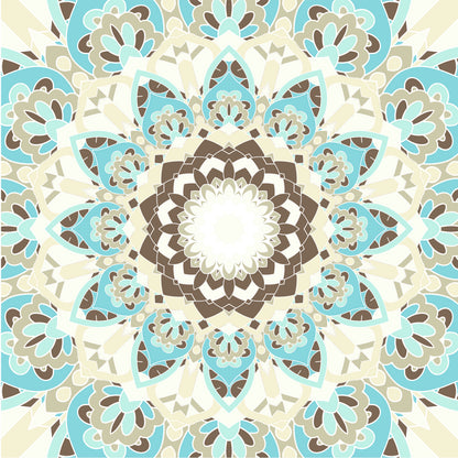 Aqua Mandala Tile Sticker