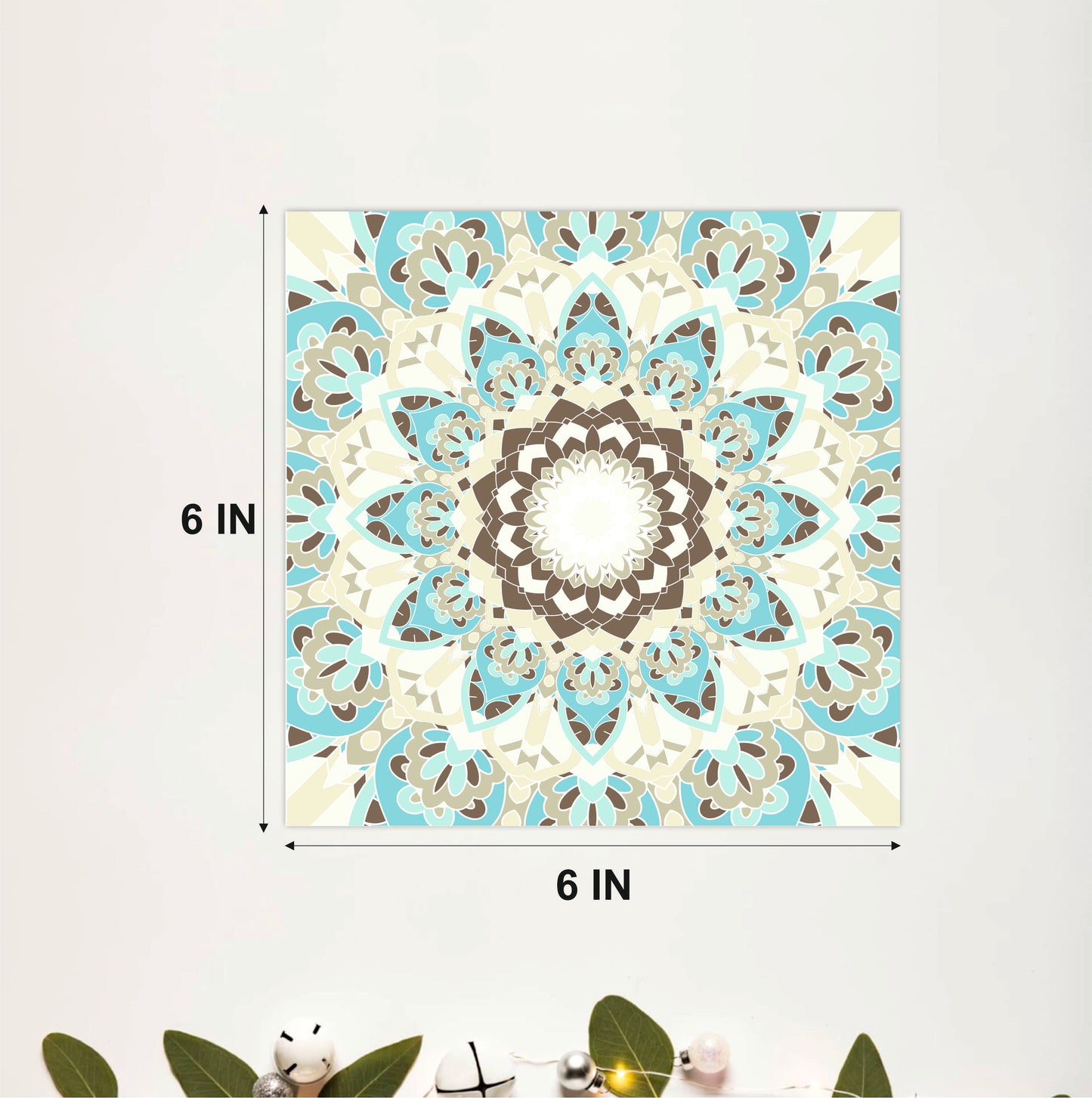 Aqua Mandala Tile Sticker