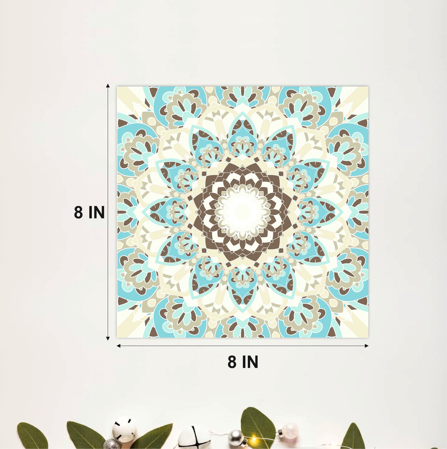 Aqua Mandala Tile Sticker