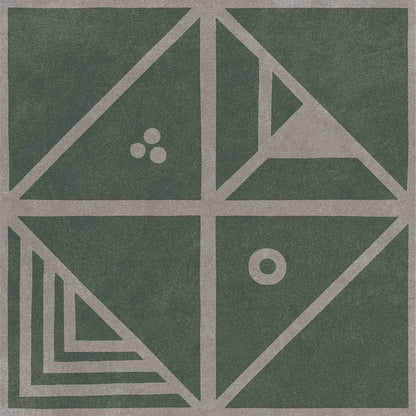 Modern Sage Geometric Tile Sticker