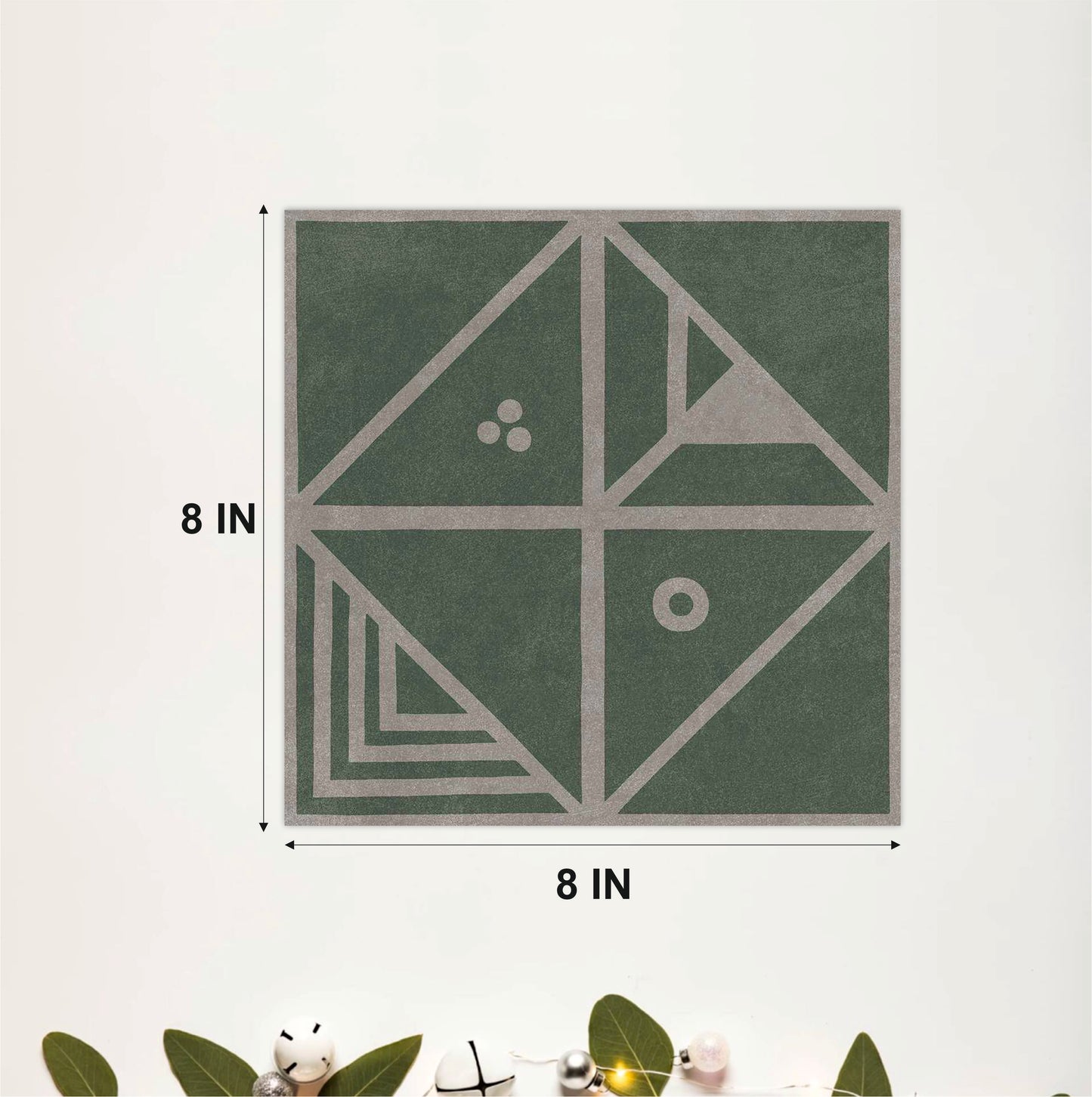 Modern Sage Geometric Tile Sticker