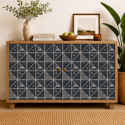 Charcoal Geo Mosaic Tile Sticker