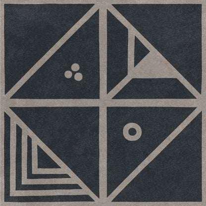Charcoal Geo Mosaic Tile Sticker