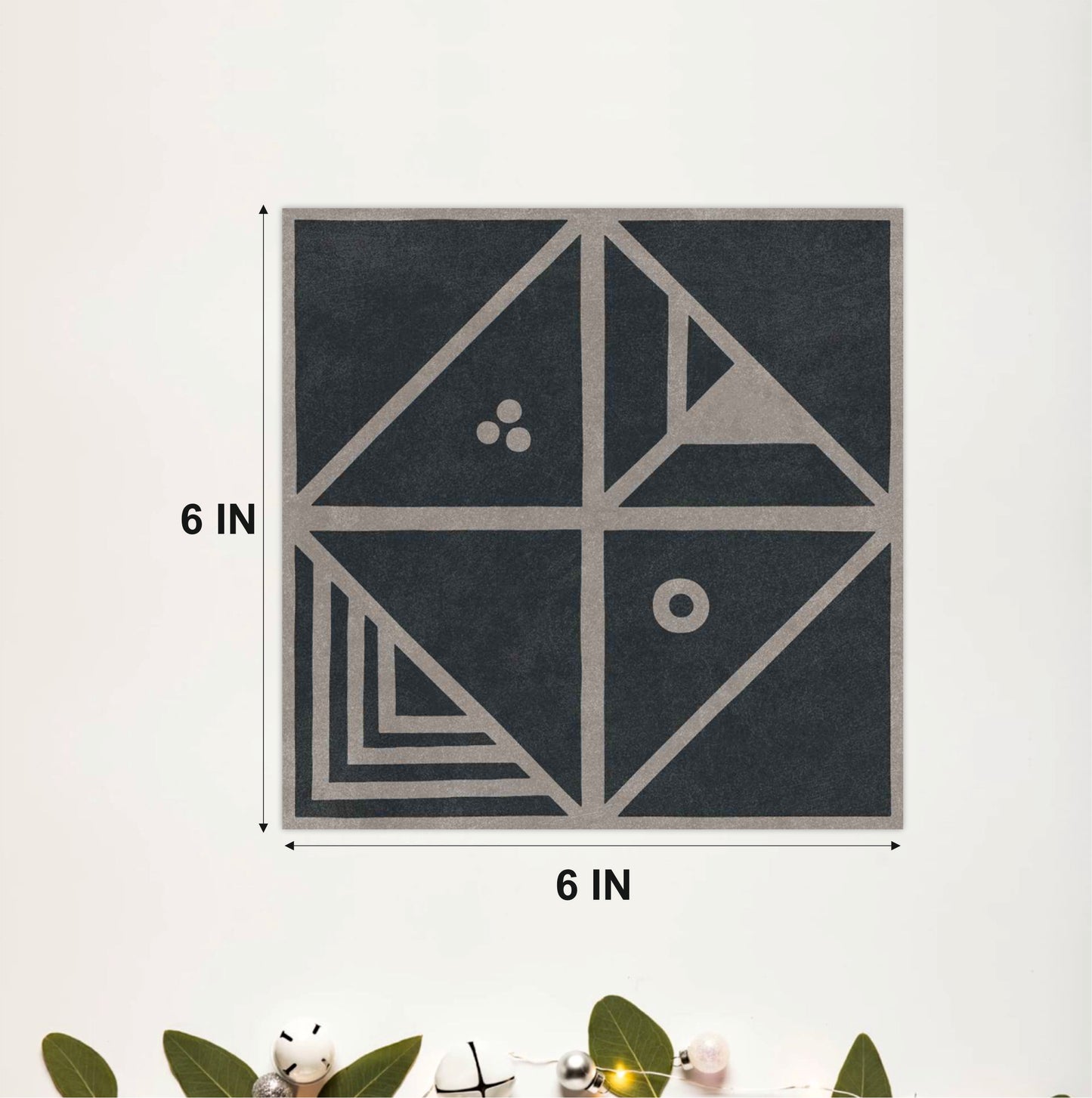 Charcoal Geo Mosaic Tile Sticker