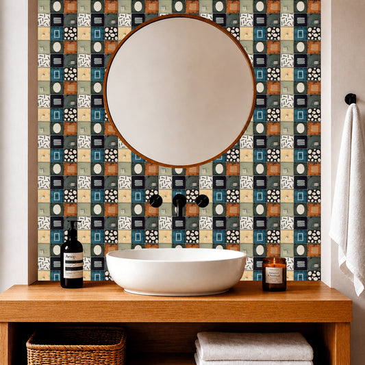 Modern Abstract Mosaic Tile Sticker