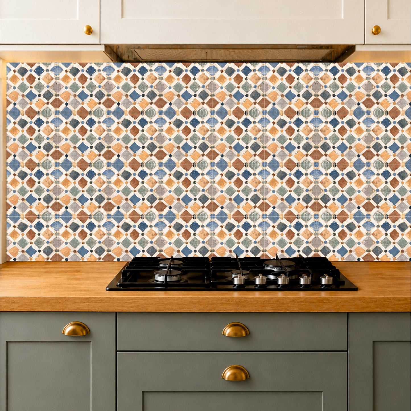 Rustic Geometric Mosaic Tile Sticker