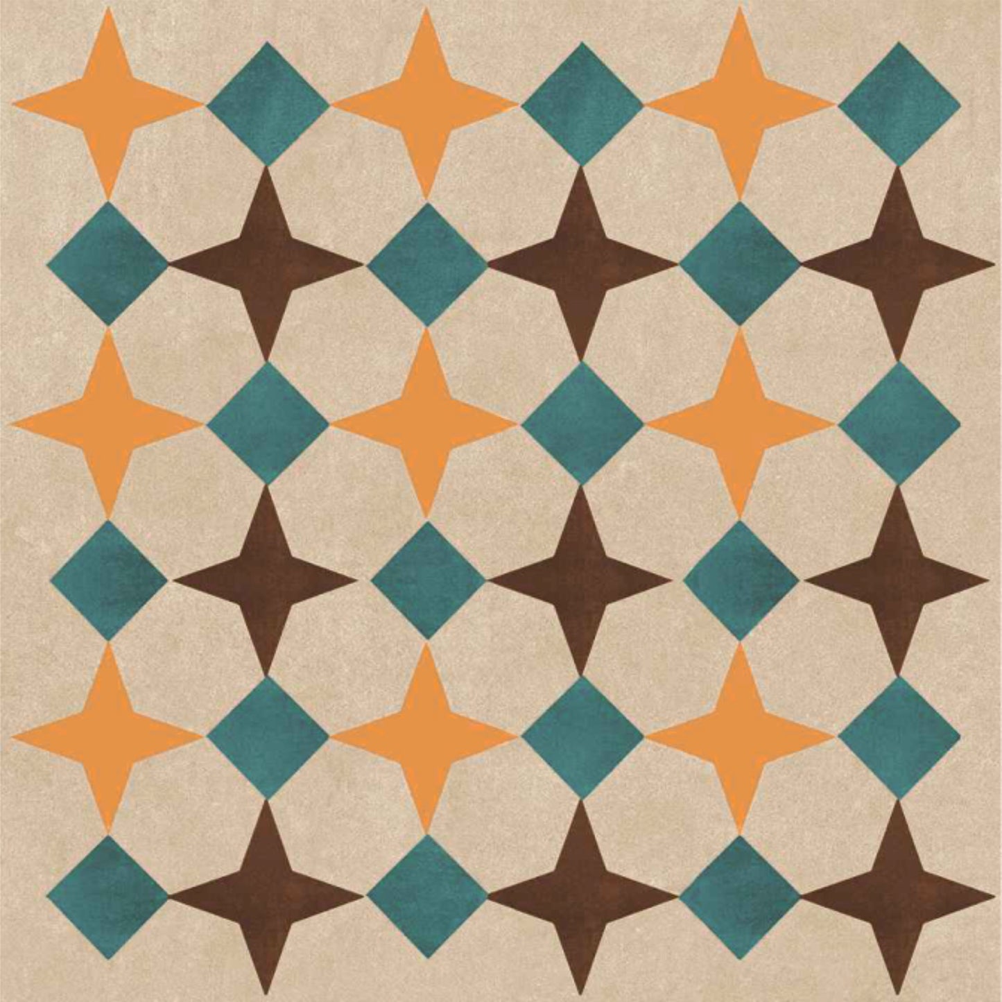 Vintage Diamond Mosaic Tile Sticker