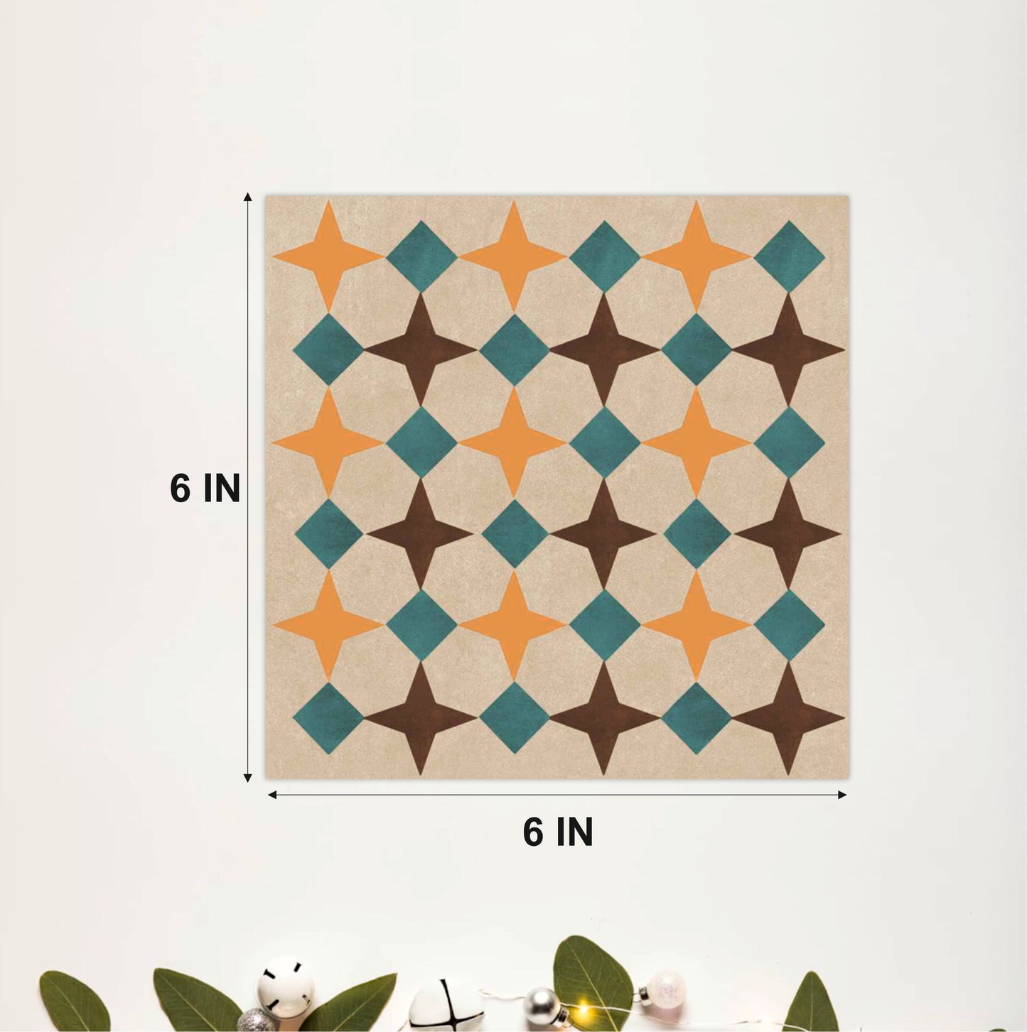 Vintage Diamond Mosaic Tile Sticker