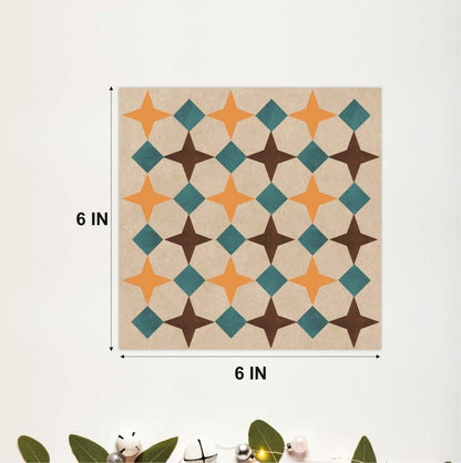 Vintage Diamond Mosaic Tile Sticker