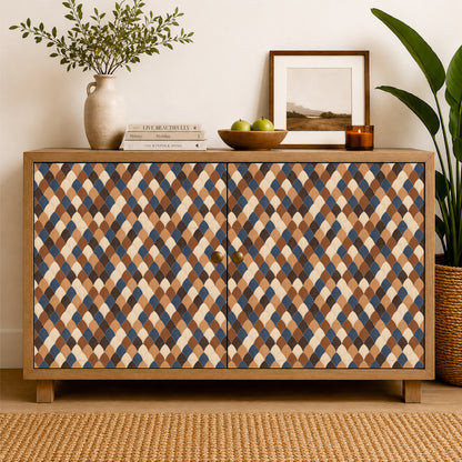 Mediterranean Fan Mosaic Tile Sticker