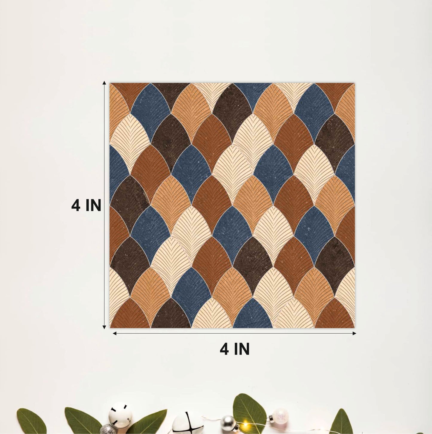 Mediterranean Fan Mosaic Tile Sticker