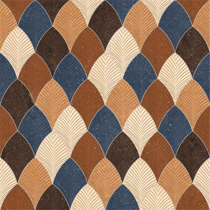 Mediterranean Fan Mosaic Tile Sticker