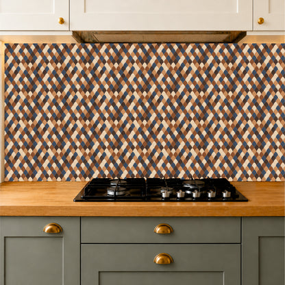 Mediterranean Fan Mosaic Tile Sticker