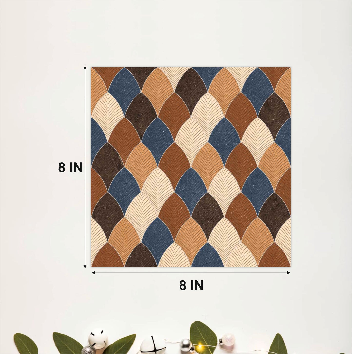Mediterranean Fan Mosaic Tile Sticker