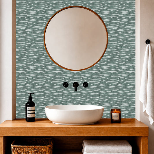 Organic Wave Pattern Tile Sticker